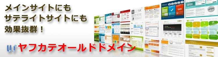 メインサイトにもサテライトサイトにも効果抜群!USヤフカテオールドドメイン